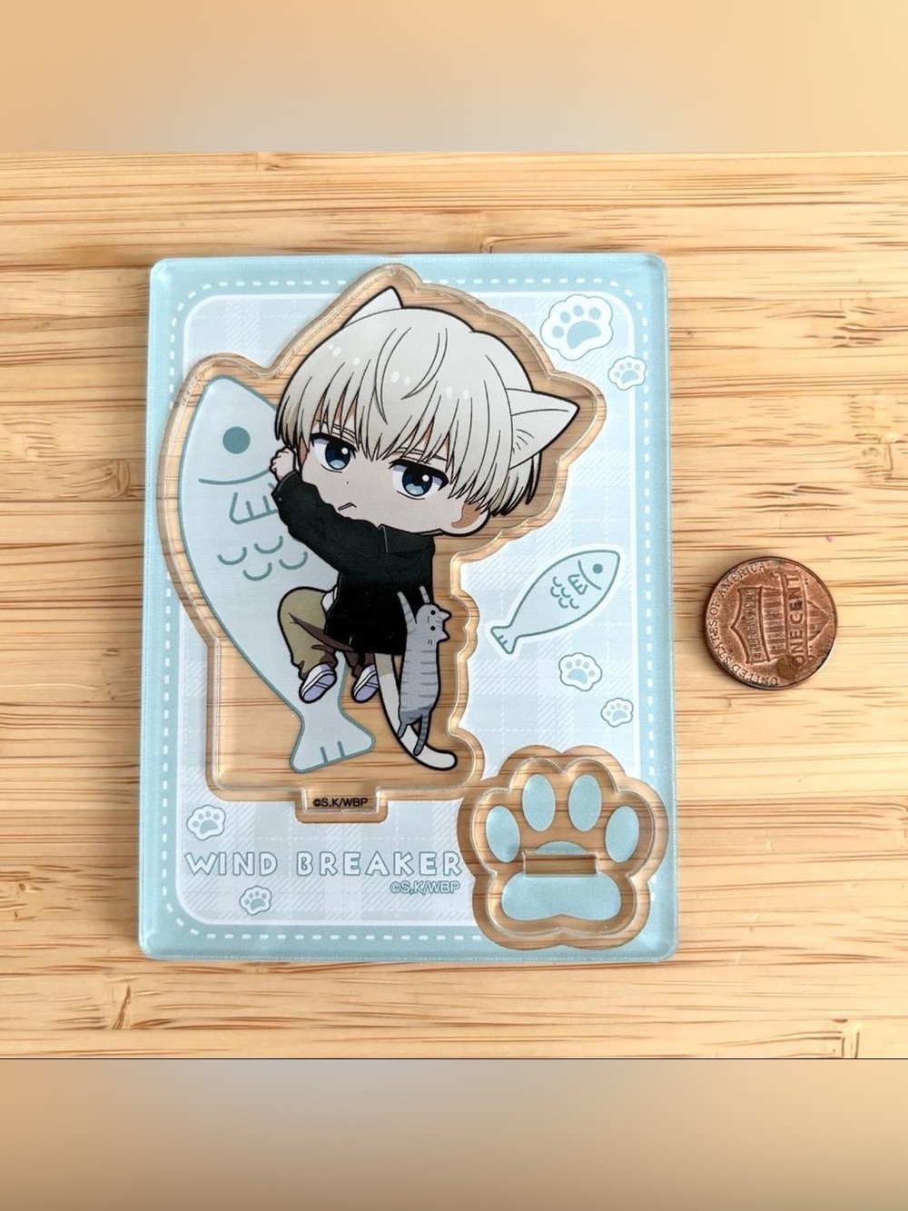 Rare Wind breaker acrylic stand Kaji cat
